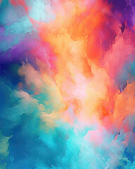 Fototapeta na wymiar AI generated abstract background with colorful smoke