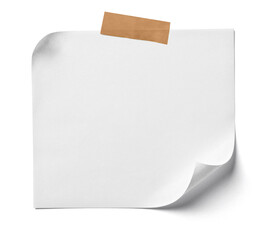 note tape adhesive blank paper label message background post notice reminder office notepad memo page empty notepaper white notebook sticky business