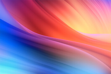 Abstract colorful wave background, generative ai