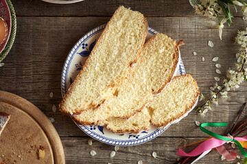 Siced mazanec - traditional Czech sweet Easter pastry