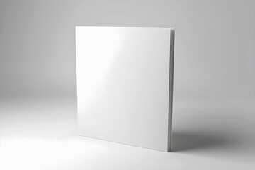 Mockup of stack of blank blank paper on gray background. Ideas for your design