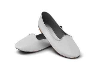 Round Toe Ballerina Flat Shoe 3D Rendering