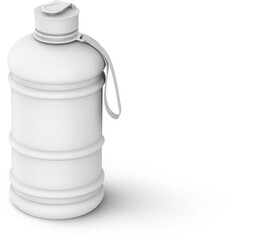 Fitness Water Bottle Gym Bottle Sport Water Jug Isolated 3D Rendering