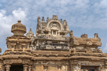 The beauty of a temple in its picturesque surroundings, where architectural splendor blends harmoniously with nature's serenity
