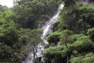 waterfall in the mountains