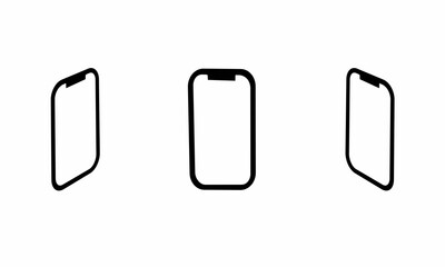 Icon of smartphone set.png format file smartphone