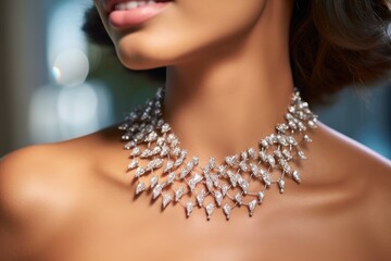 The epitome of luxury and elegance, a diamond necklace