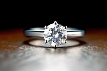 The brilliance of a diamond ring, a radiant symbol of commitment