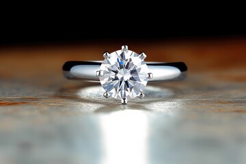 A captivating beauty, a diamond ring that steals hearts