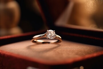 The mesmerizing charm of a diamond ring, a true showstopper - obrazy, fototapety, plakaty