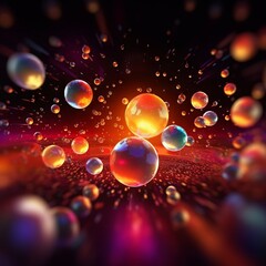 Abstract lottery balls background. Made with Generative AI.	