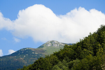 Views on hiking path to Sutovsky waterfall in Carpathians mountains, Slovakia.