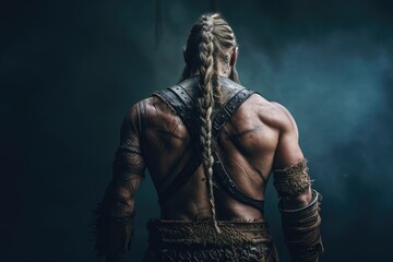 Fototapeta na wymiar Viking Warrior Man - Norse