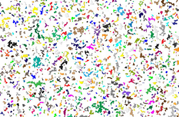 Colorful vector mosaic pattern from rainbow color palette (red, orange, violet, yellow, green, blue) colors for arts backgrounds