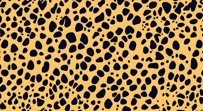 Estampado de patr&oacute;n de leopardo en fondo de pelaje naranja con manchas negras 