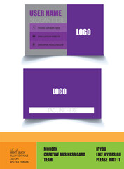 creative corporate business card design template 