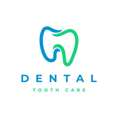 Fototapeta premium Dental Care Logo Icon Design Template