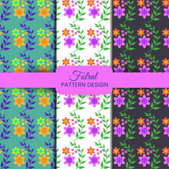 Vector illustration of a seamless floral pattern