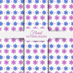 Vector illustration of a seamless floral pattern