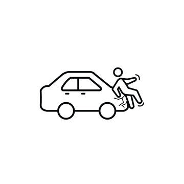 Draving and traffic icon vector