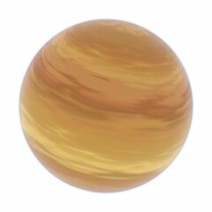 Jupiter solar system planet isolated illustration