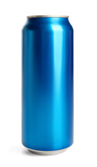 Can of fresh soda isolated on white background