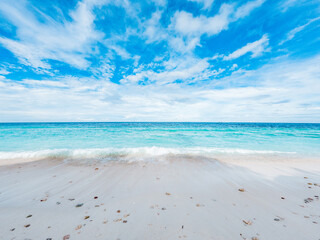 amazing tropical beach background white sand and clear blue water