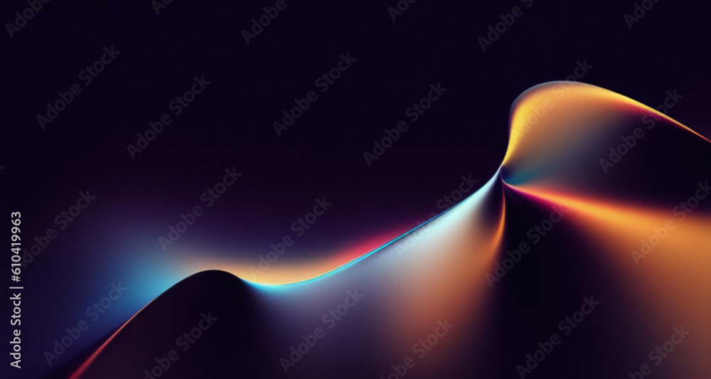 Canvas Prints colored wave abstract background