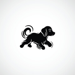 Dog icon - vector illustration