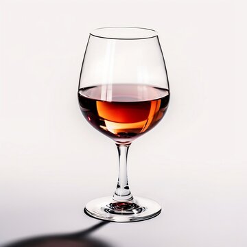 Bicchiere di vino rosè