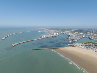 Port of Calais, major shipping and ferry terminal in France.