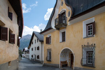 Fototapeta na wymiar Sent, around Scuol, Lower Engadin, Switzerland