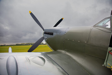 Fototapeta na wymiar World War Two British fighter aircraft.