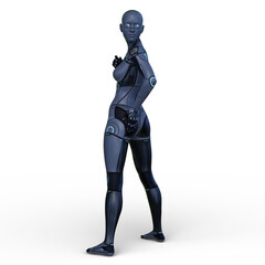 女性サイボーグ