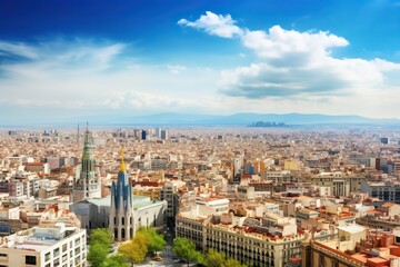 Fototapeta na wymiar Barcelona Spain romantic holiday destination, generative artificial intelligence 