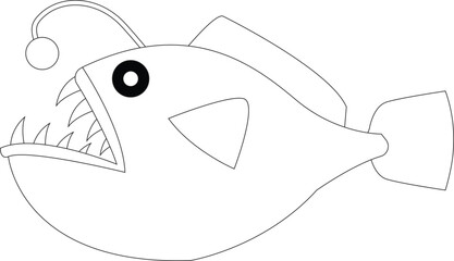 Cartoon fish animal vector graphic