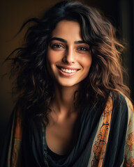 Fototapeta premium Fictional disheveled Arabic woman