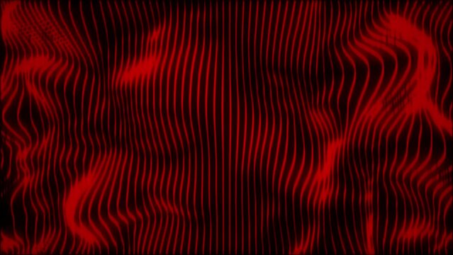 Looped animation. Abstract colorful wavy background in bright neon red and colors. Modern colorful wallpaper. 3d rendering 4k loop