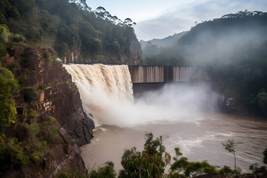 Ein Staudammbruch bedeutet eine große Naturkatastrophe für die Menschen