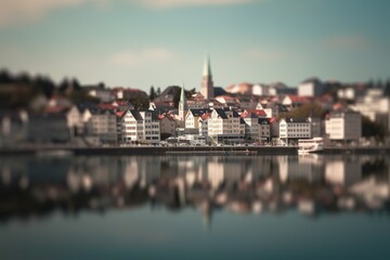 Obraz premium stavanger skyline, generative artificial intelligence 