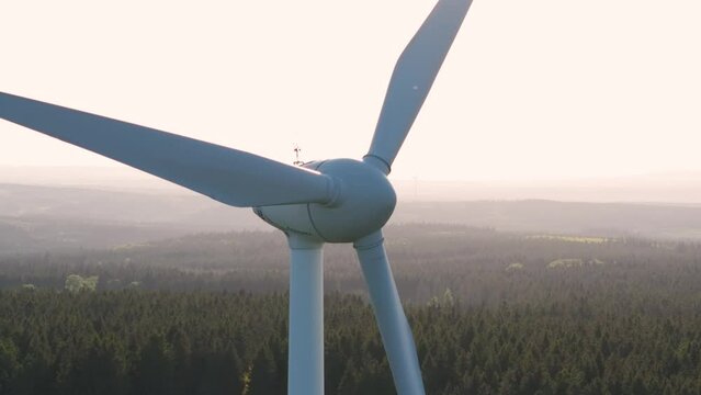 Wind Power Aerial Footage