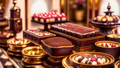 Luxurious chocolate buffet