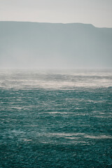 Stormy wind bura on the Adriatic Sea