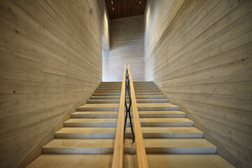 M9 Museum concrete stairs