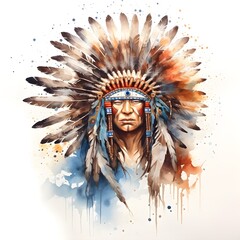 This watercolor painting collection is Native American-inspired and consists of beautiful vibrant paintings that are ultimately a tribute to Native American beauty and their fascinating culture. From 