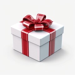 Obraz premium Gift box isolated. Illustration AI Generative.