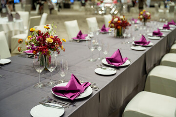 wedding table setting