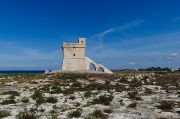 Torre Squillace ( Squillace  watchtower ) - Porto Cesareo, Apulia, Italy