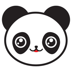 Kawaii panda bear, cute and charming. Ideal for children's products, plush toys, and decor. Capture the sweetness and adorability of pandas in your design.