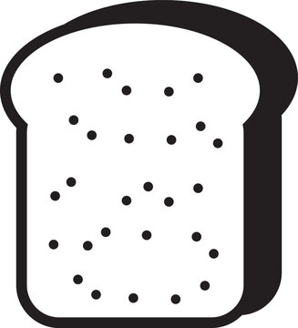 recommend clip art: bread icon illustration, white background white bread